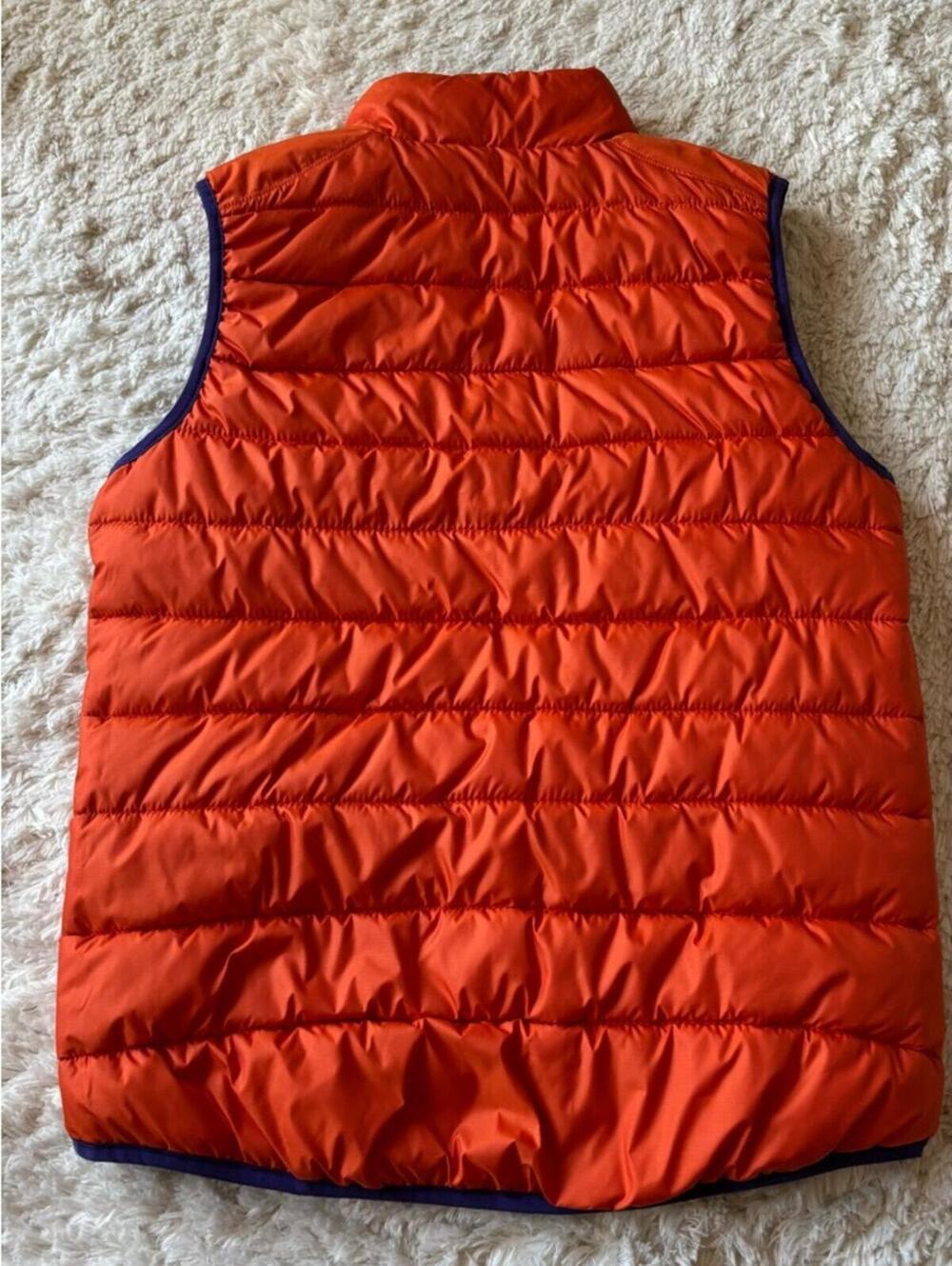 Reversible Nike x Clemson Puffer Vest - Purple & Orange - Picture 5 of 8